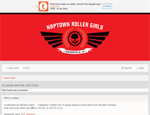 Tablet Screenshot of boards.naptownrollergirls.com